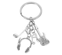 Housoutil Creative Silver Metal Music Keyring for Music Enthusiasts Featuring Musical Note Design, Practical for Everyday Use and Graduation Or Clip to Bag Accessory