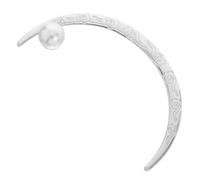 Housoutil Crescent Shape Hair Fork Hair Pin Half Circle for Women Simulation Pearl Design Vintage Style for Updos and Daily Wear
