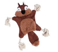 Housoutil Cute Brown Plush Squirrel Dog with Squeaky Sound and Bite Supply Feature, Sturdy Chew for Pet Dogs and Cats, for Pet Chewing and Grabbing Activities