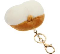 Housoutil Cute Coffee Plush Animal Butt Coin Purse with Storage for Change and Earphones, Adorable Gift for Female Friends, Creative and Funny Style