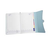Housoutil Daily Schedule Planner Notebook with Stylish PU Hardcover Monthly Index Tabs and Bookmarks for Effortless Organization Academic Personal Diary Calendar for Work Study Travel and