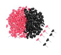 Housoutil Decorative Push Pins Versatile Utility with Plastic and Iron Material 200pcs Heart Shaped and Wall Surface Protection for Cork Board for School and Office Board Decor