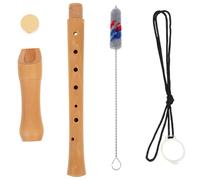 Housoutil Descant Recorder Classic Vintage Shape -hole Wooden with Detachable Two-section Design Easy to Learn Music Instrument Random Color for Beginners Suitable and Music Education