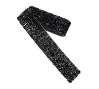 Housoutil Diamond Rhinestone Mesh Ribbon Hot Fix Resin Drill Trim with Easy Thread Pass-Through for Wedding Dress Belt and Cake Decoration