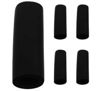 Housoutil Dog Leash Sponge Handle Wrap Sleeves, Non Slip Grip 5 Pack | Black Foam Sleeves, 25mm Inner Diameter, for Jogging with Dogs and Training Sessions