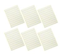 Housoutil Double-sided Adhesive Nail Stickers White Colour 6 Sheets Oval Shape Practical and Time-saving Tool for Nail Patches