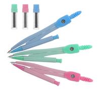 Housoutil Drawing Compasses 3 Sets in Blue, Pink, Green Metal with Precision Circle Tools for Secondary School Geometry and Exam Use