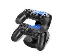 Housoutil Dual Usb Controller Charger Stand for and Pro Controller Fast Charging Dock Station Led Indicator Black and Gaming Accessories