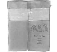 Housoutil Dust Hood for Clothes Rail 42 X 36 Inch Non-Woven Fabric Garment Dust Covers for Clothes Protection Moth Proof Suit Carrier Storage Bag for Wardrobe and Closet