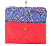 Housoutil Embroidered Red Packet Bag Durable Practical Change Bag for Weddings Birthdays Spring Festival Portable Stylish Envelope