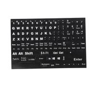 Housoutil English Keyboard Replacement Stickers Easy Apply Remove Keyboard Decals for Laptop Desktop Computer Key Transfer Stickers Fit for Home Office School Use