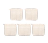Housoutil Face Washing Towel Bath Towel 5Pcs 30X30Cm Linen Square Exfoliating Back Care for Skincare and Bathing