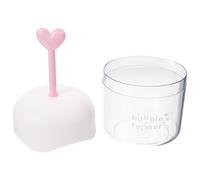 Housoutil Facial Cleanser Foam Maker, Bubble Foamer for Face Wash, Manual Plastic Foaming Bottle Heart Design, Quick Dense Foam for Skincare and Travel Use