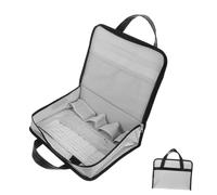 Housoutil Fireproof Document Bag Portable Business Briefcase with Multi Compartment Organizer for Laptop Stamps and Files Travel Storage for Office and Meetings