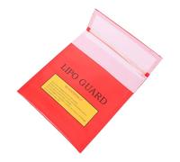 Housoutil Fireproof Explosion Proof Battery Bag for Lithium Batteries with Advanced Safety Protection and Pvc Material Suitable for Camera and Sea Cargo Storage Red