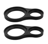 Housoutil Flat Speaker Mounts Speaker Mounts 1.5 Inch Bracket Base Ring 3.5 Inch Bracket Base Ring Black Plastic Stable and Reliable Deformation Resistant for Car Audio Upgrade DIY