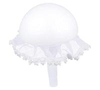 Housoutil Floral Bouquet Holder with Lace and Durable Half Sphere Bridal Wedding Bouquet Craft Material for DIY Artificial Flowers Easy to Use for Engagements and Parties