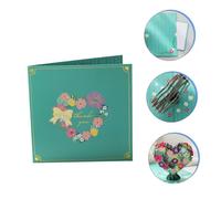 Housoutil Flower Pop Up Mothers Day Card for Mom Heart Shaped Greeting Card with Paper Craft Smooth Writing Surface Unique Design for Expressing Gratitude and Wishes