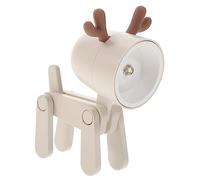 Housoutil Foldable Deer Shaped Lamp Mini Cartoon Night Light for Bedroom Portable Household Desk Light with Non Deforming Design for Reading and Home Decor