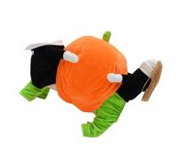Housoutil Funny Pumpkin Dog Costume Easy to Put for Halloween and Christmas, Comfortable Cotton Material Adorable Pumpkin-shaped Design Suitable for Dogs and Cats at Occasion