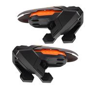 Housoutil Gaming Trigger Controller for Mobile Phone, 1 Pair Six-Finger Auxiliary Press Buttons, Mobile Gaming Triggers Gamepad Accessory for Shooter Games