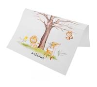 Housoutil Gender Reveal Fingerprint Tree Guestbook Unique Fingerprint Design, Paper Material, Interactive Guest Participation, for Shower Party Decorations and Memorable Celebration