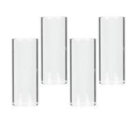 Housoutil Glass Guitar Slide Minimizing Finger Fatigue for Electric Guitar and Bass 4pcs with Smooth Tone, Comfortable for Long Sessions for Folk Music and Improvisation