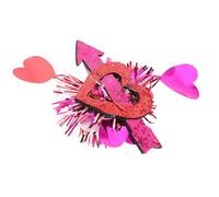 Housoutil Glitter Red Heart Hair Clips for, Sequin Small Alligator Barrettes, Romantic Valentine’S Day Wedding Party Hairpins Accessories