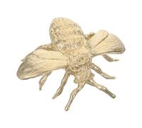 Housoutil Gold Brass Bee Cabinet Knob for Drawer and Wardrobe Door | Polished Surface, Stable Grip, Easy Installation, Elegant Shape for Bedroom and Kitchen Use
