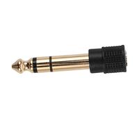 Housoutil Gold Plated Female to Male Headphone Jack Adapter for Microphone and Audio Devices Copper and Plastic Construction Clear Stereo Sound Transmission Compatible with Computers and Aux