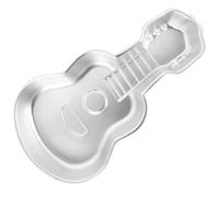 Housoutil Guitar Cake Mould, Aluminum Alloy Guitar Baking Mould, 3D DIY Dessert Molds for Kitchen Home Store
