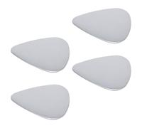 Housoutil Guitar Picks and Electric Guitar Stainless Steel 4pcs for Sturdy and Not Easy to Deform Silver Metal Plectrums Bass Ukulele Bass Players