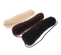 Housoutil Hair Bun Makers 3Pcs Donut Set Elastic Rope for Brown Beige Suitable for Messy and Elegant Hairstyles