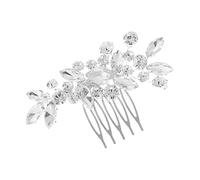 Housoutil Hair Versatile with Crystal Elegant Rhinestones Bridal, Comb a Minimalist Silver Accessory for Hairstyles, for Creating a Romantic Wedding Atmosphere Wedding Bride