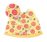 Housoutil Halloween Pet Costume for Dogs and Cats Breathable Orange Polyester Pet Garment Cozy Suitable for Outdoor Activity in Autumn and Winter