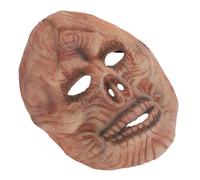 Housoutil Halloween Skull Full Face Mask for Adults with Terrifying Design and Reusable Latex Material, Universal Fit for Spooky Events and Halloween Parties, Featuring Realistic Scar