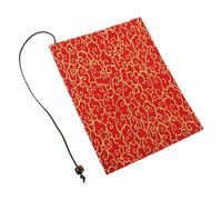 Housoutil Hand Made Decorative Cloth Book Cover Reusable Protective Sleeve for Notebooks with Adjustable Fit Lightweight Book Protector for Students and Readers