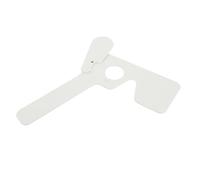 Housoutil Handheld White for Screening Eye Occluder and Astigmatism Test Eye Patch Suitable for Hospital and Family Use, for Adolescents and The Elderly