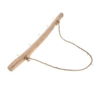 Housoutil Hanging Wooden Organizer with Hooks for Small Sundries and Keys, Simple and Creative Synthetic Material Wall Rack, Convenient to Install Storage Solution for Household and Home