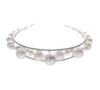 Housoutil Headband Alloy Wedding Material and Suitable for, Lightweight Elegant with Design High-end Hair Decor Bridal Birthday for Brides and Wives