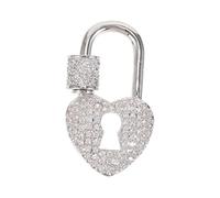 Housoutil Heart-shaped Necklace Connecting Clasp for Jewelry Making Use DIY Jewelry Accessory White K Repair Tool for Necklace and Bracelet Crafts