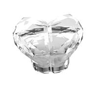 Housoutil Heart-Shaped Toilet Flush Button Press Aid Clear Design Compatible with Standard Toilet Tanks Easy Installation Bathroom Accessory