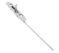 Housoutil Heavy Duty Stainless Steel Flush Bolt with 10" Rod for French Doors, Security Slide Lock with Invisible Design and Multiple Locking Positions, for Internal Doors and Commercial Use