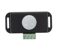 Housoutil High Sensitivity LED Motion Sensor Switch Controller Infrared Detection for LED Strip Lighting Low Voltage Reliable Touchless Sensor for Indoor Use Black Design