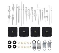 Housoutil Home Clock Movement Set 4 Pieces with Quartz Mechanism and Metal Pointers for Wall Clock Repair and Diy Craft
