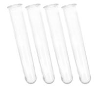 Housoutil Hydroponic Floral Tubes 4Pcs Plastic 12Cm Test Tube Set for Florist and DIY Flower Arrangements with Easy Maintenance