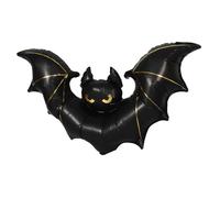 Housoutil Inflatable Black Bat Balloon Matte Giant Halloween Party Decor Easy Setup Spooky Hanging Decoration for Haunted House Porch Table Centerpiece Scary Festival Supplies