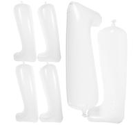 Housoutil Inflatable Boot Stretcher Shoe Trees 3 Pairs PVC Long 32Cm for Knee High Boots Storage White