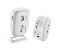 Housoutil Infrared Doorbell Motion Sensor Entry Chime Remote, Home Security Alarm for Long Distance, Led Indicator Welcome Doorbell Suitable for Houses and Offices