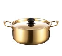 Housoutil Instant Noodle Pot Ramen Pot with Lid Big Cooking Pot with Lid Korean Ramen Aluminum Saucepan Korean Noodle Bowl Casserole Cookware Large Cooking Pot with Lid Kitchen Cookware Wok